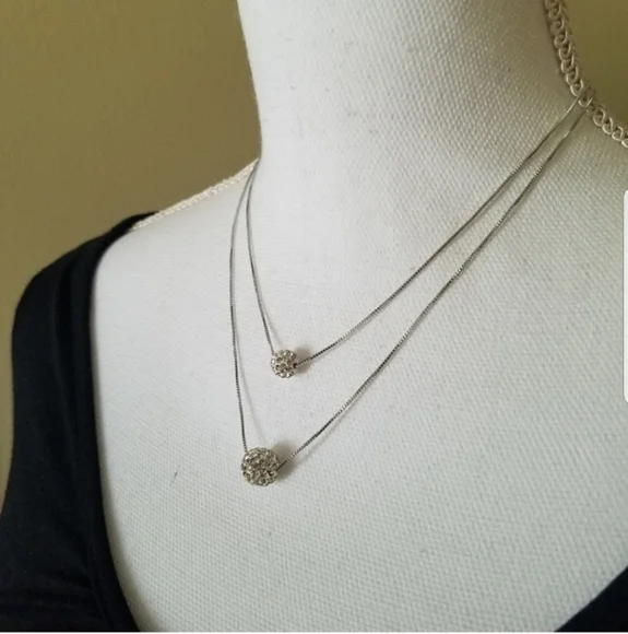 Swarovski Elements 925 Sterling Silver Disco Ball Drop Earrings NEW - Picture 3 of 15